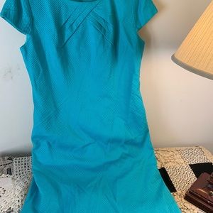 Alex Marie dress size 12 lined turquoise cotton/spandex
